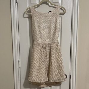 Alice + Olivia Textured Cream Fabric